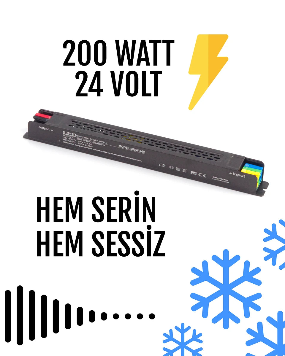 24 V 200 W LED sürücü — görsel 1